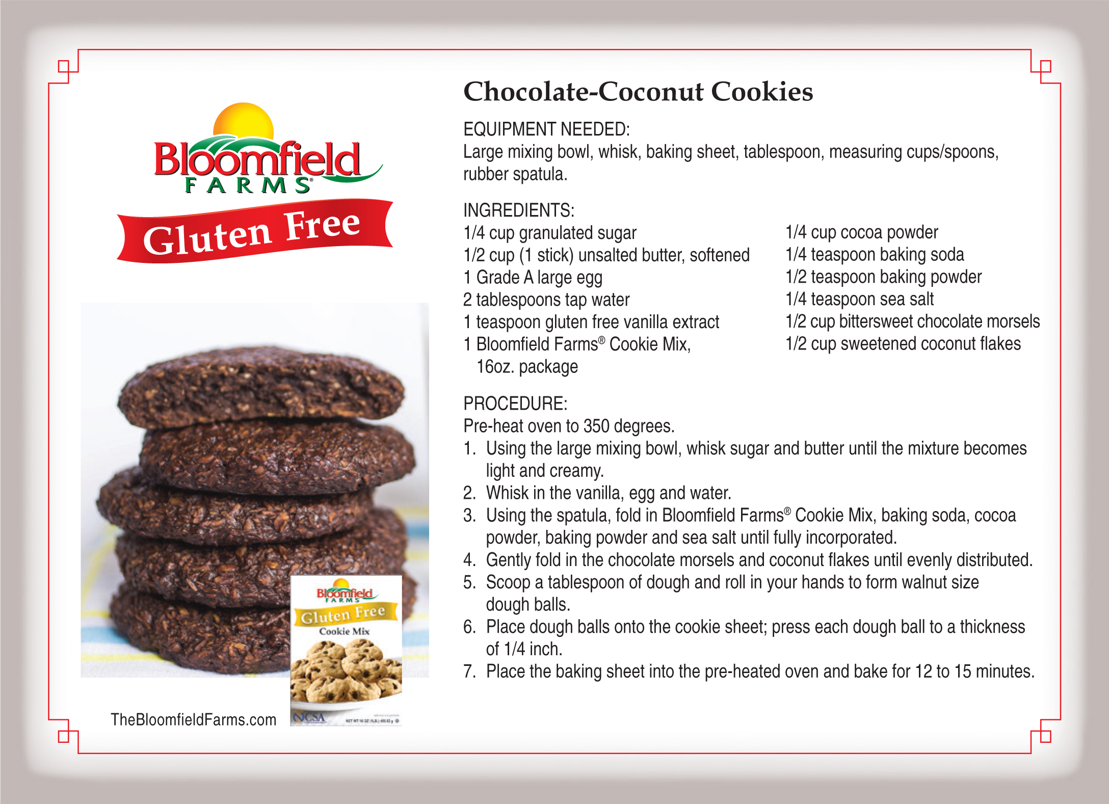 Chocolate-Coconut Cookies